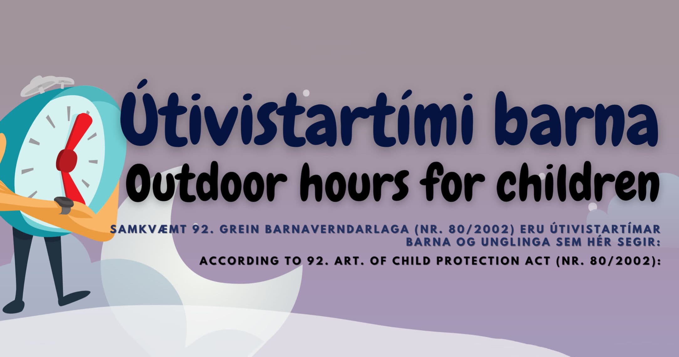 Útivistartími barna